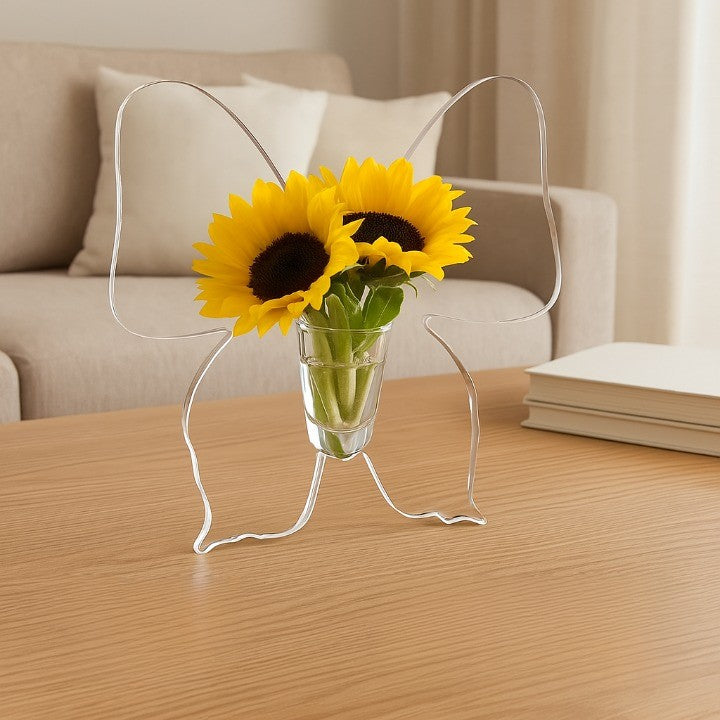 Avtoit | Artistic Butterfly Clear Flower Vase