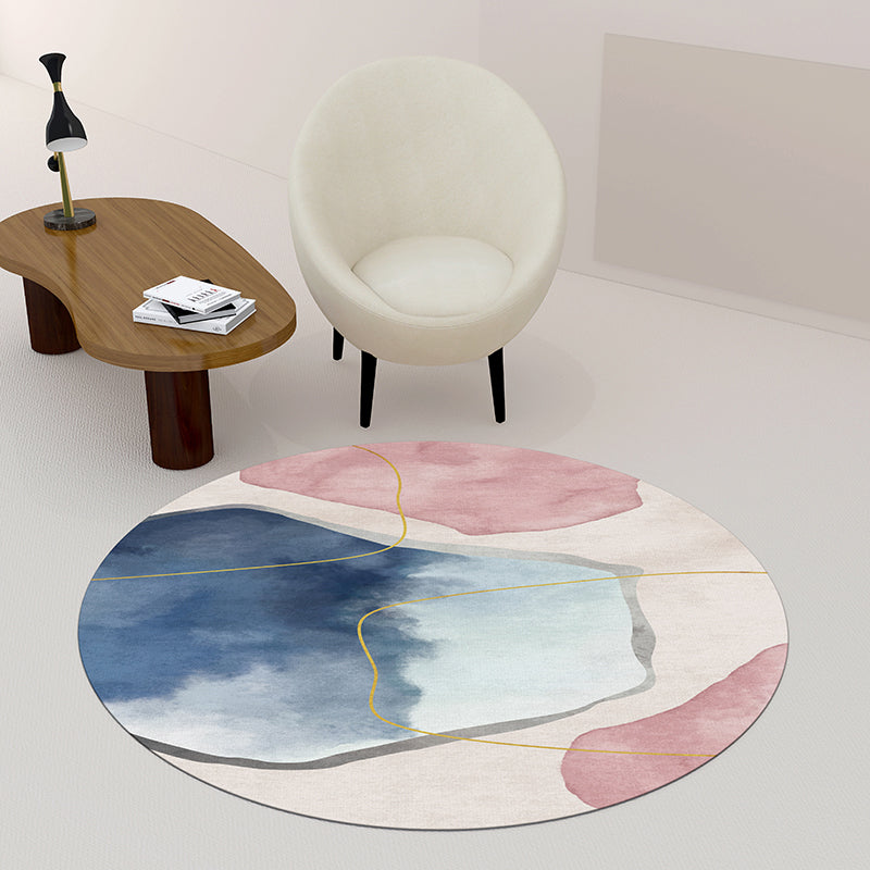 Avtoit | Creative Bedroom Rug Multicolored Color Differentiated Rug Polypropylene Washable Pet Friendly Non-Slip Rug