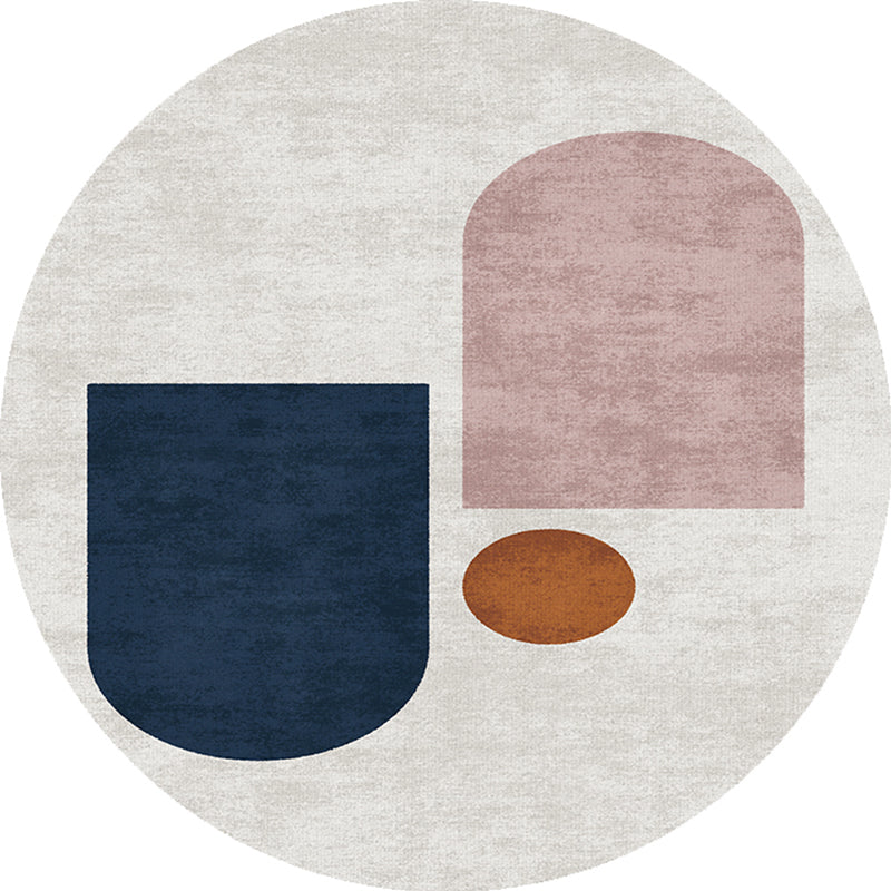 Avtoit | Creative Bedroom Rug Multicolored Color Differentiated Rug Polypropylene Washable Pet Friendly Non-Slip Rug