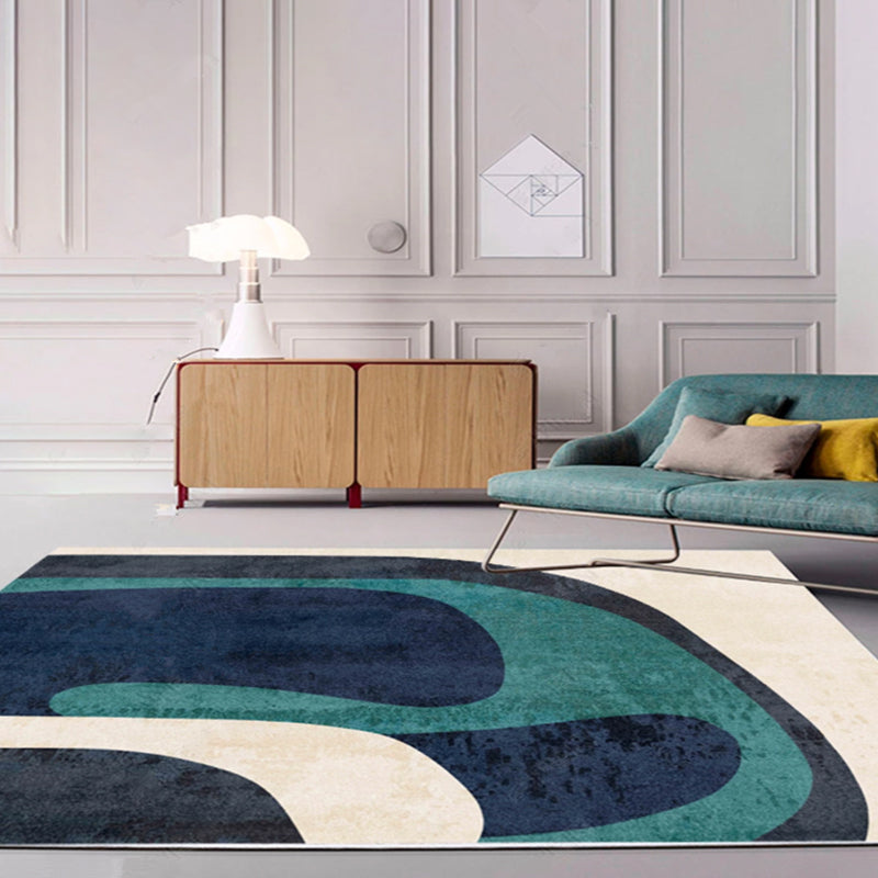 Avtoit | Multi-Color Living Room Carpet Casual Geometric Print Indoor Carpet Polypropylene Pet-Friendly Washable Carpet