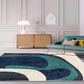 Avtoit | Multi-Color Living Room Carpet Casual Geometric Print Indoor Carpet Polypropylene Pet-Friendly Washable Carpet