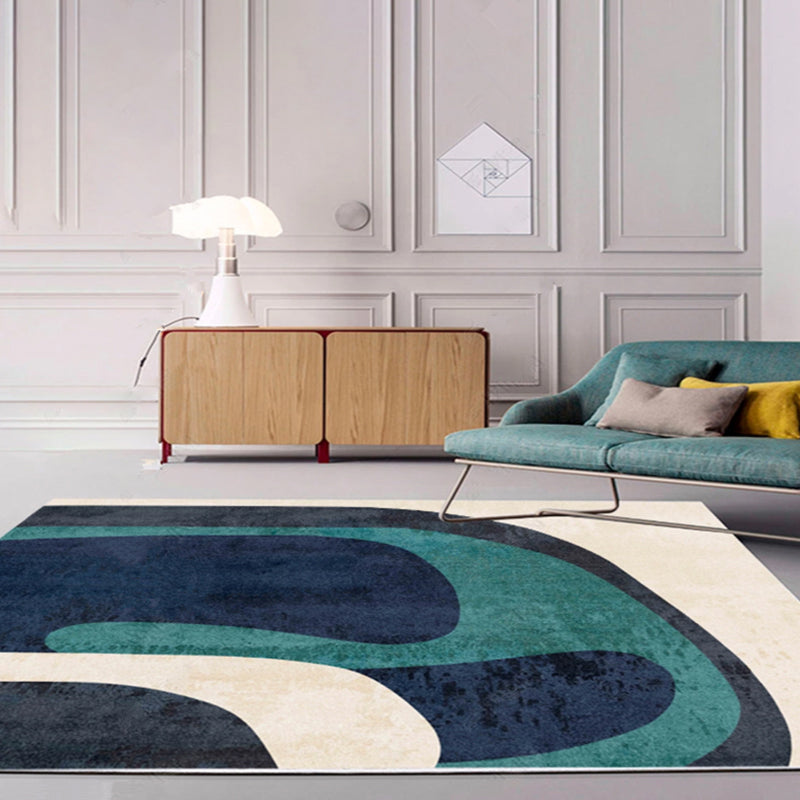 Avtoit | Multi-Color Living Room Carpet Casual Geometric Print Indoor Carpet Polypropylene Pet-Friendly Washable Carpet
