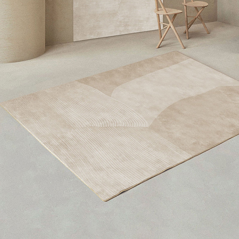Avtoit | Creative Decor Rug Apricot Abstract Printed Area Rug Polypropylene Non-Slip Backing Pet Friendly Rug