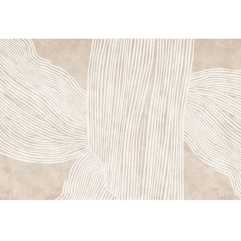 Avtoit | Creative Decor Rug Apricot Abstract Printed Area Rug Polypropylene Non-Slip Back Pet-Friendly Rug