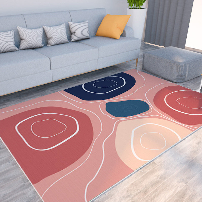 Avtoit | Morandi color color block carpet polypropylene southwest carpet stain resistant non-slip bottom rug for room