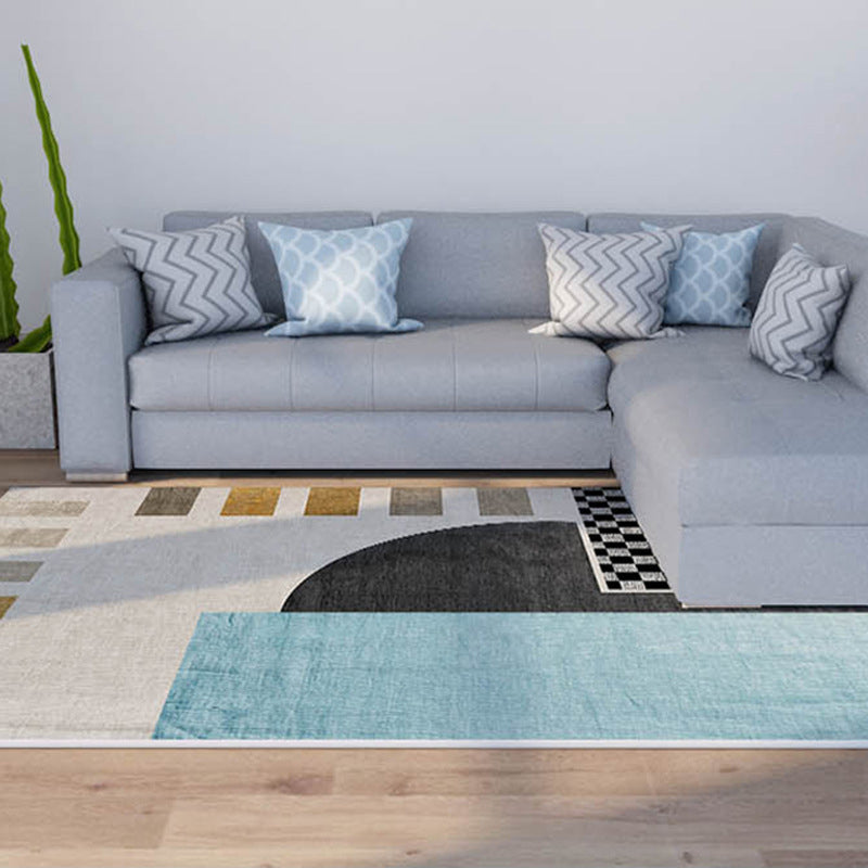 Avtoit | Morandi color color block carpet polypropylene southwest carpet stain resistant non-slip bottom rug for room
