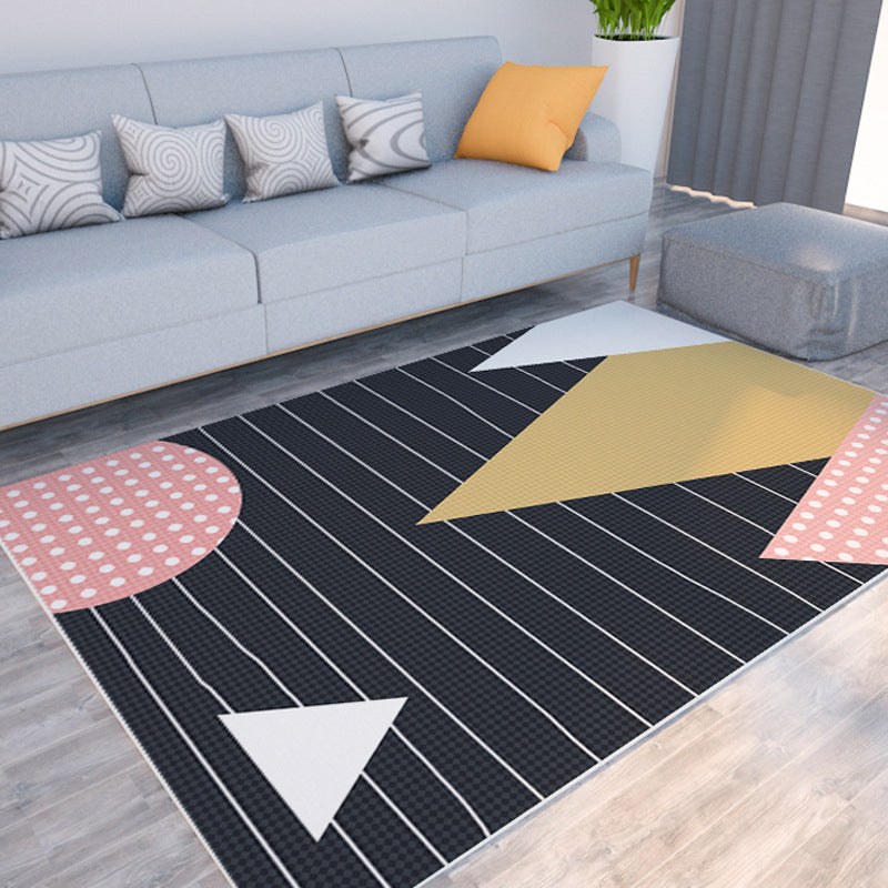 Avtoit | Morandi color color block carpet polypropylene southwest carpet stain resistant non-slip bottom rug for room