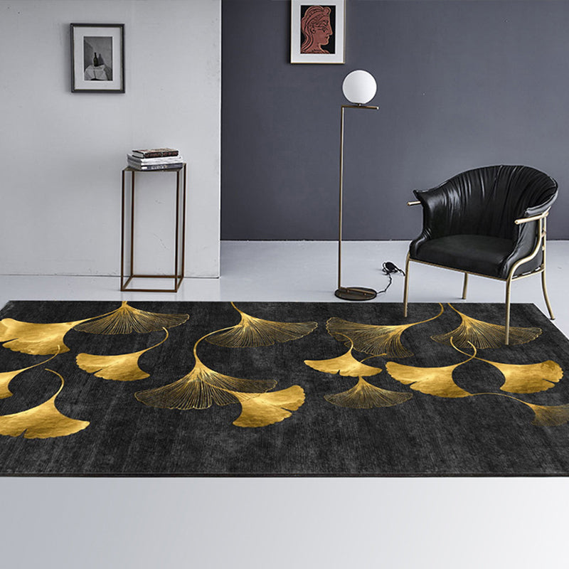 Avtoit | Simple Color Block Rug Multicolored Polyester Area Rug Non-Slip Backing Machine Washable Rug for the Bedroom