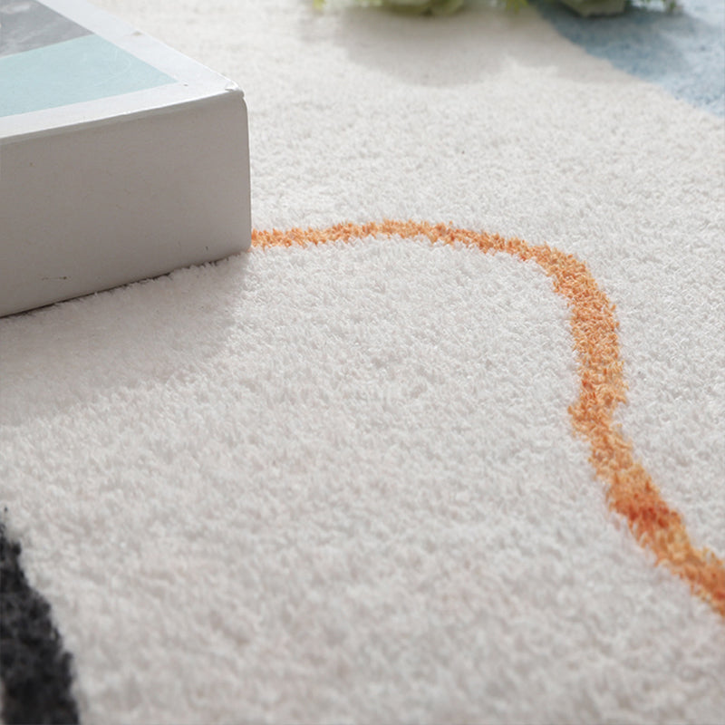 Avtoit | Western Bedroom Rug Multicolored Color Block Indoor Carpet Cotton Blend Pet Friendly Non-Slip Rug