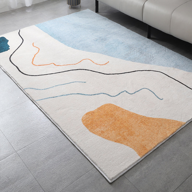 Avtoit | Western Bedroom Rug Multicolored Color Block Indoor Carpet Cotton Blend Pet Friendly Non-Slip Rug
