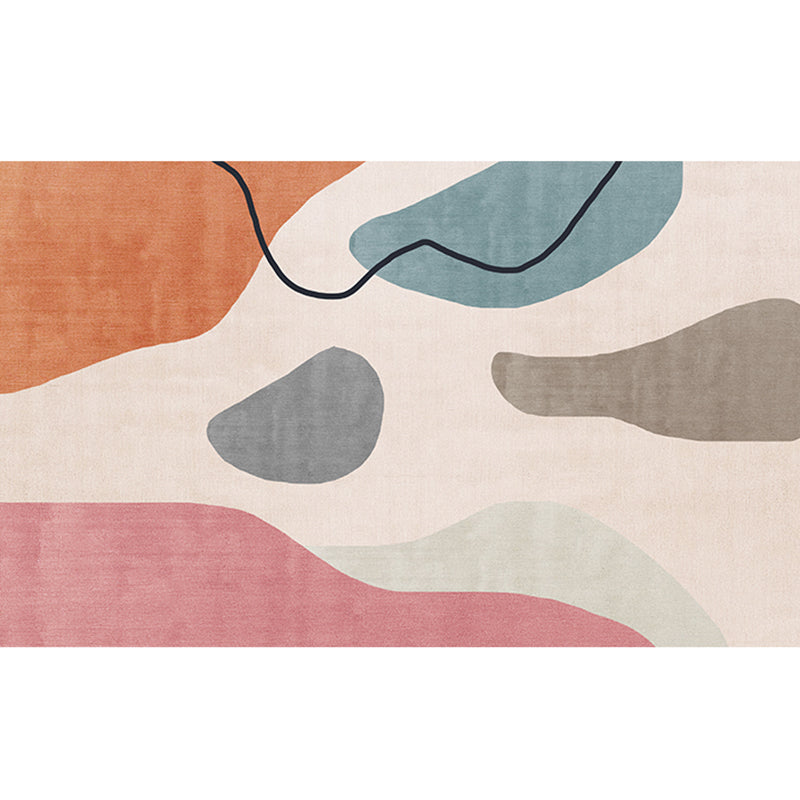 Avtoit | Western Bedroom Rug Multicolored Color Block Indoor Carpet Cotton Blend Pet Friendly Non-Slip Rug
