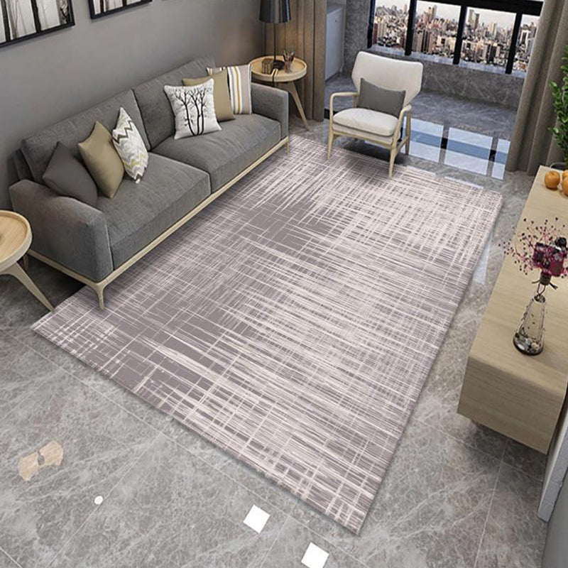Avtoit | Modern Living Room Rug Multicolor Color Block Area Rug Polyester Non-Slip Machine Washable Rug
