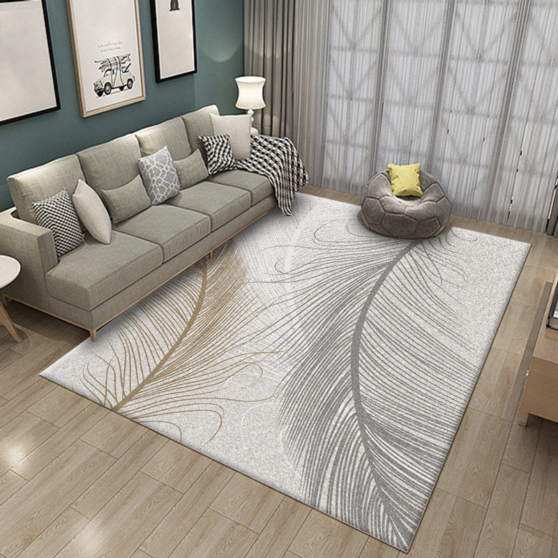 Avtoit | Luxury Living Room Rug Multi Color Plant Indoor Rug Synthetic Easy Care Machine Washable Rug