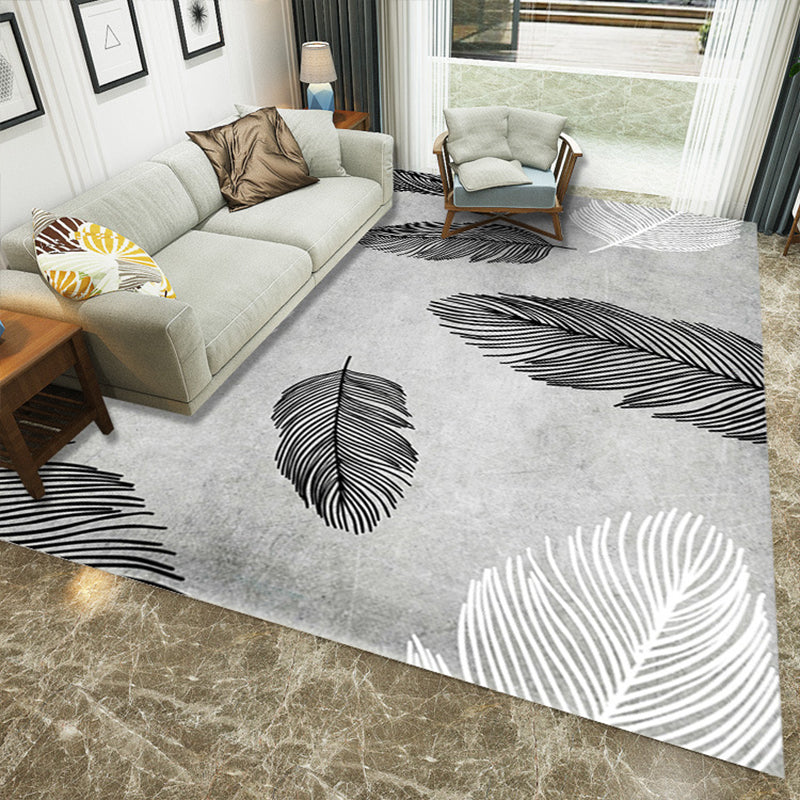 Avtoit | Luxury Living Room Rug Multi Color Plant Indoor Rug Synthetic Easy Care Machine Washable Rug