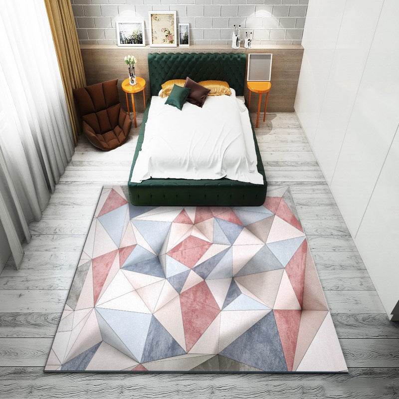 Avtoit | Western garden printed rug Multicolor Polyester rug with non-slip backing Stain-resistant indoor rug for bedroom