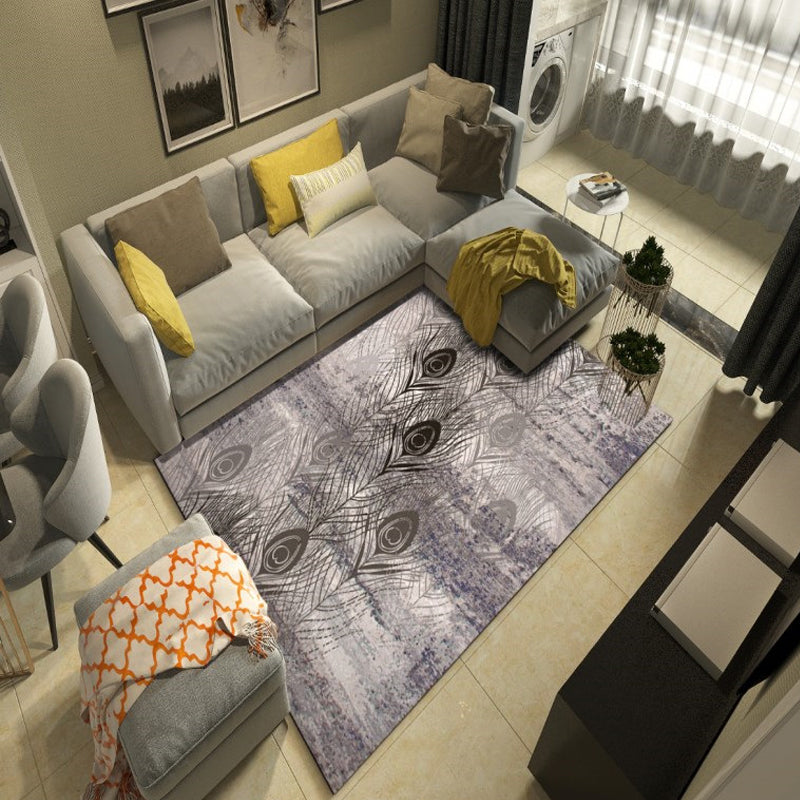 Avtoit | Western garden printed carpet multicolored polyester carpet with non-slip backing stain-resistant indoor carpet for bedroom
