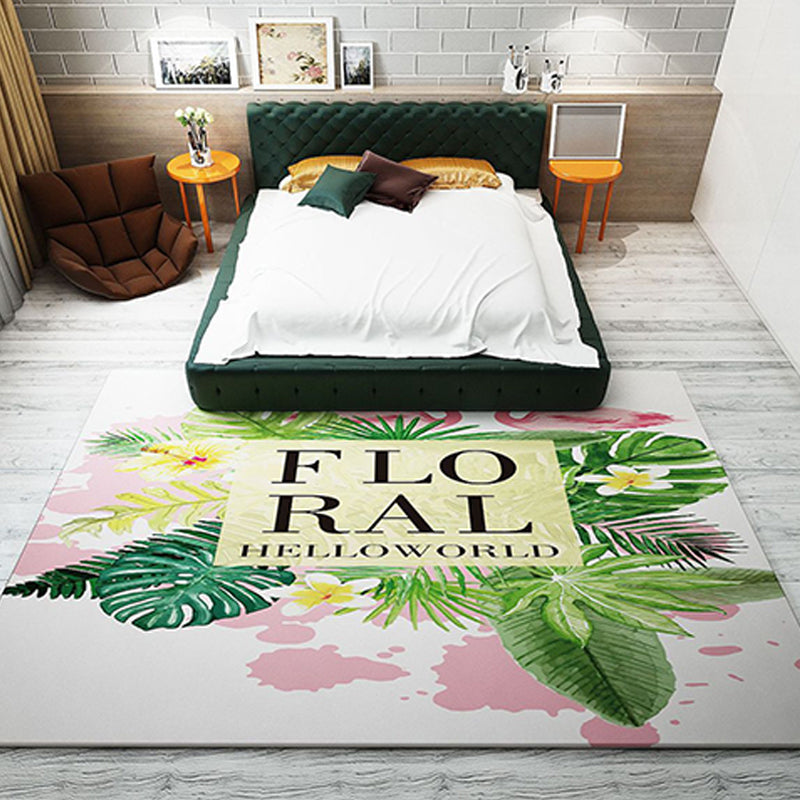Avtoit | Western garden printed rug Multicolor Polyester rug with non-slip backing Stain-resistant indoor rug for bedroom