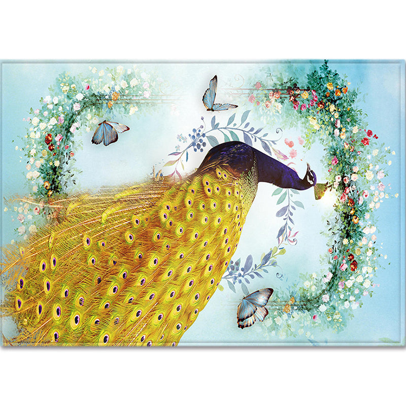 Avtoit | Modern Children's Room Rug Multi-Color Animal Area Rug Polyester Pet-Friendly Non-Slip Washable Rug