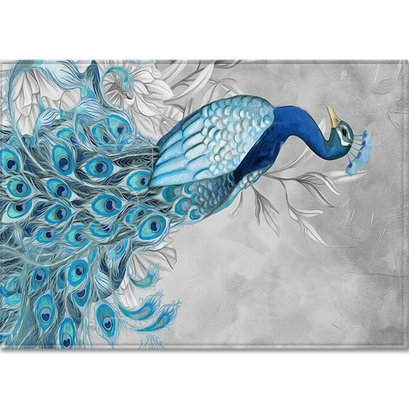 Avtoit | Modern Children's Room Rug Multi-Color Animal Area Rug Polyester Pet-Friendly Non-Slip Washable Rug