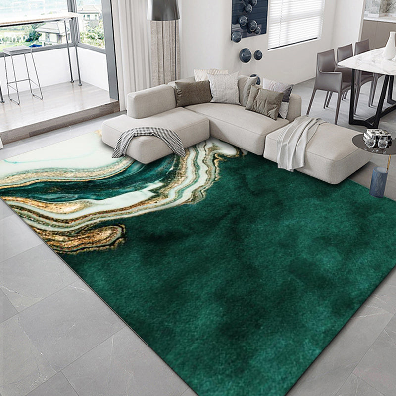 Avtoit | Luxurious geometric print carpet Multicolored synthetic carpet with non-slip backing pet-friendly carpet for the living room