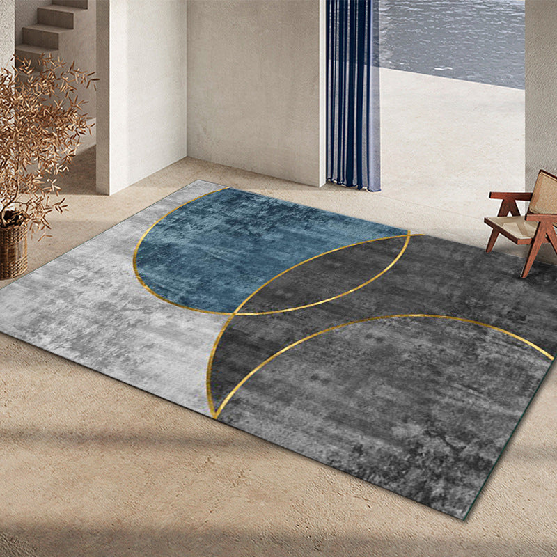 Avtoit | Glam Home Decoration Rug Multicolored Abstract Print Rug Polypropylene Non-Slip Back Easy Care Rug