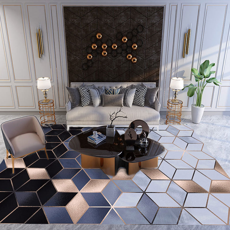 Avtoit | New Product Geometric Rug Multi-Color Polyester Rug Pet-Friendly Stain Resistant Indoor Rug for Living Room