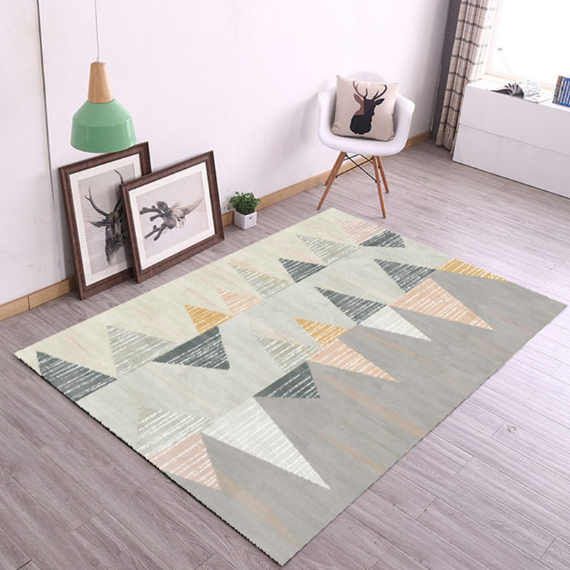 Avtoit | New geometric carpet multicolor polyester carpet pet-friendly stain-resistant indoor carpet for living room