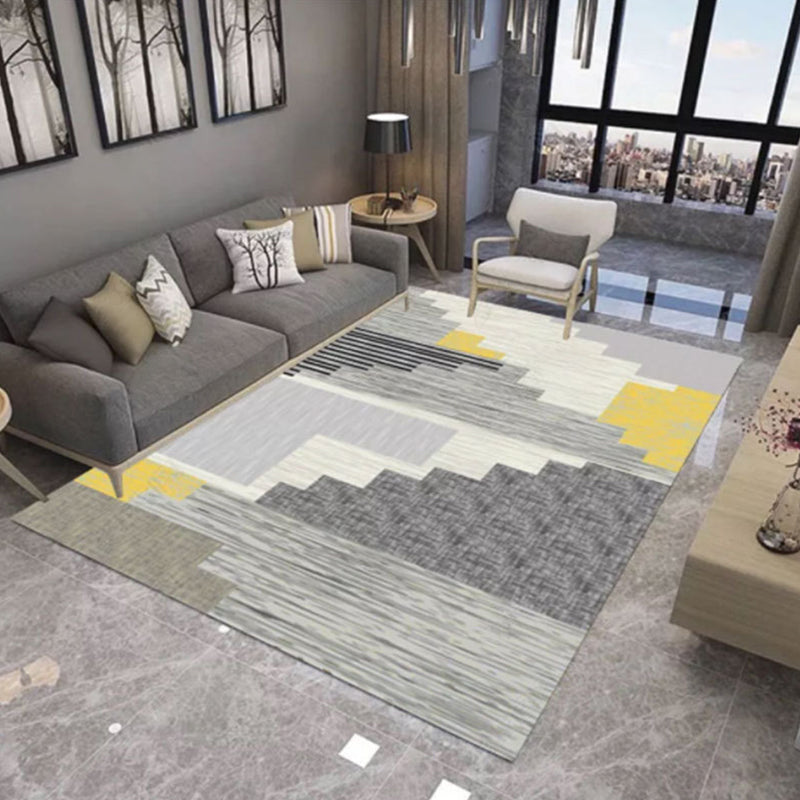 Avtoit | New geometric carpet multicolor polyester carpet pet-friendly stain-resistant indoor carpet for living room