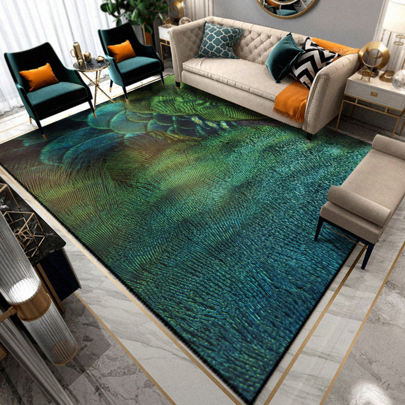 Avtoit | Multicolored Living Room Rug Unique Animal Print Rug Polypropylene Pet Friendly Washable Area Rug