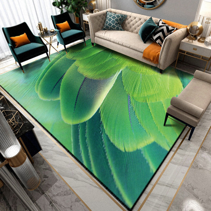 Avtoit | Multicolored Living Room Rug Unique Animal Print Rug Polypropylene Pet Friendly Washable Area Rug