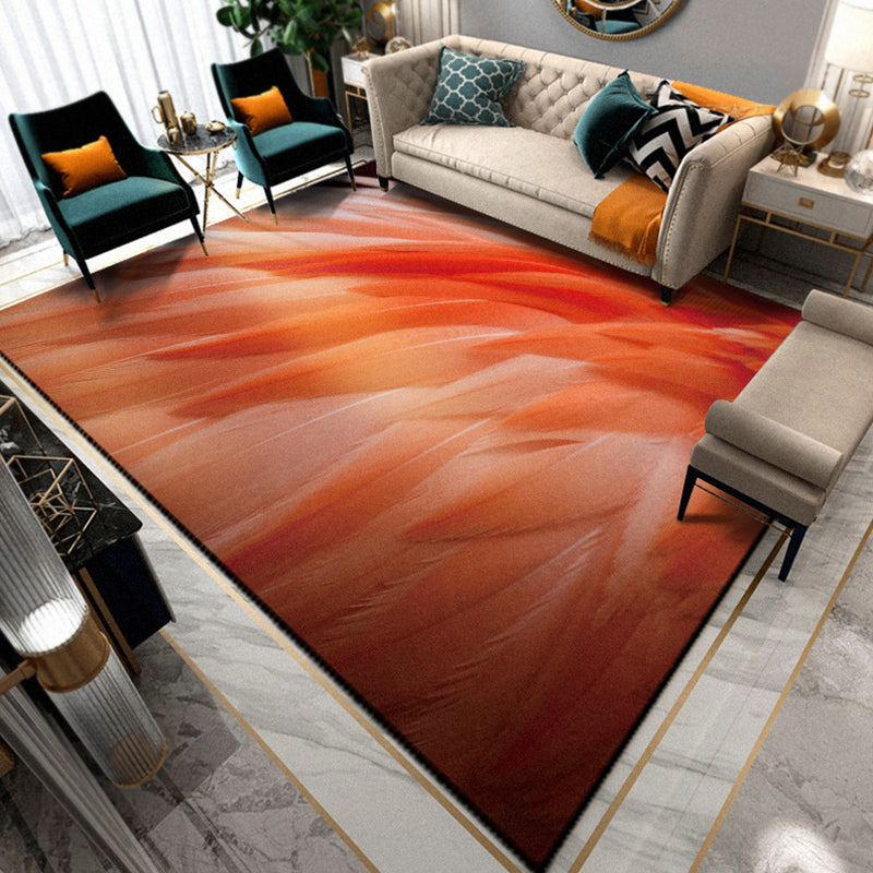 Avtoit | Multicolored Living Room Rug Unique Animal Print Rug Polypropylene Pet Friendly Washable Area Rug
