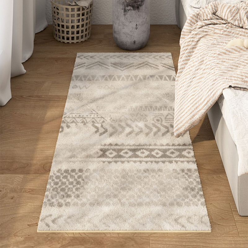 Avtoit | Multicolored Bedroom Rug Ethnic Geometric Rug Polypropylene Pet Friendly Washable Indoor Rug