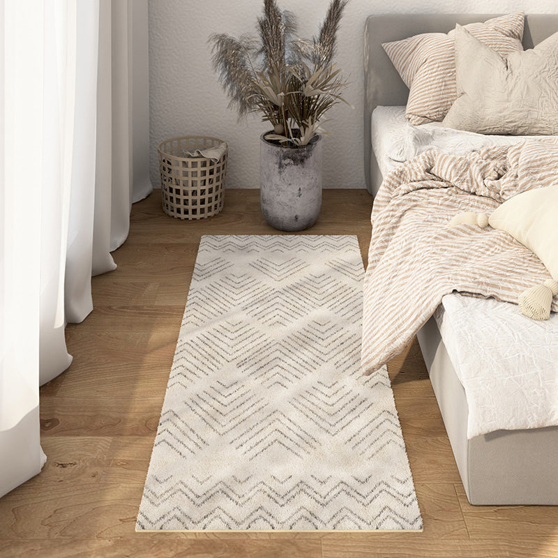 Avtoit | Multicolored Bedroom Rug Ethnic Geometric Rug Polypropylene Pet Friendly Washable Indoor Rug