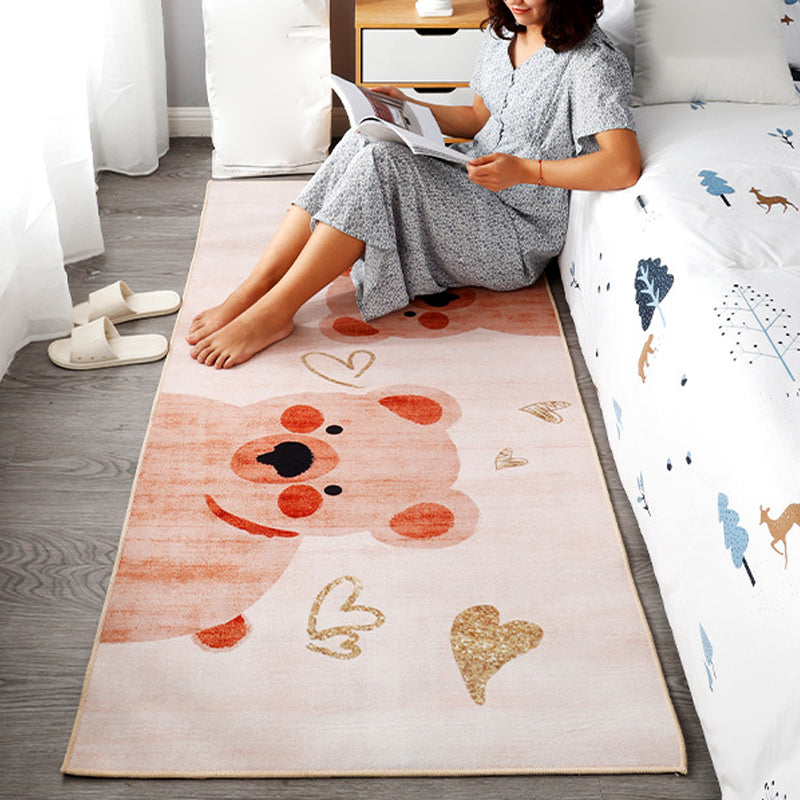 Avtoit | Beautiful children's room carpet Multicolored animal print area rug polypropylene non-slip backing easy-care carpet