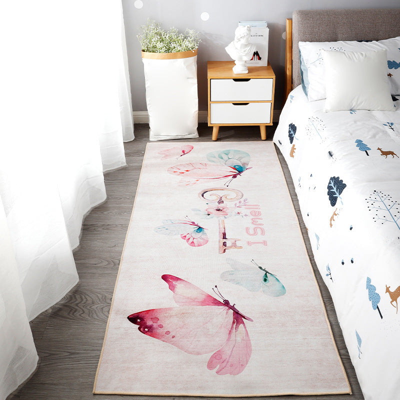 Avtoit | Beautiful children's room carpet Multicolored animal print area rug polypropylene non-slip backing easy-care carpet