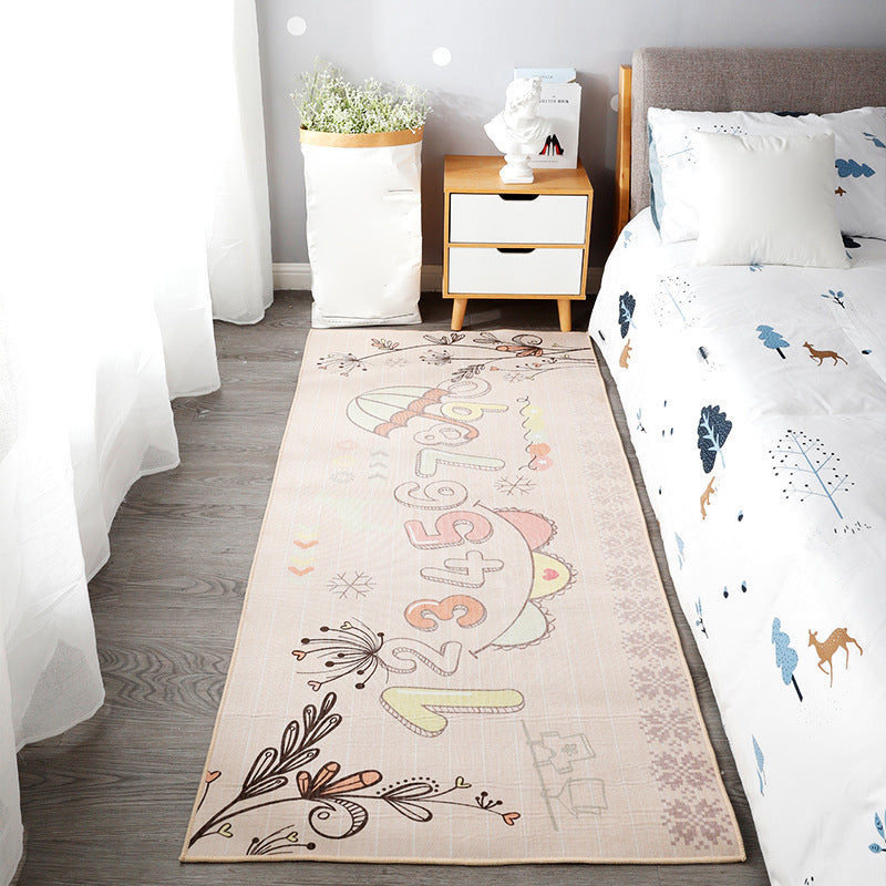 Avtoit | Beautiful children's room carpet Multicolored animal print area rug polypropylene non-slip backing easy-care carpet