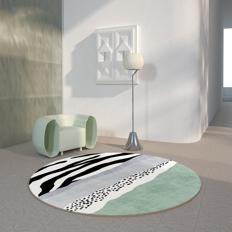 Avtoit | Luxurious Living Room Carpet Multicolored Color Block Area Rug Polypropylene Non-Slip Pet-Friendly Rug