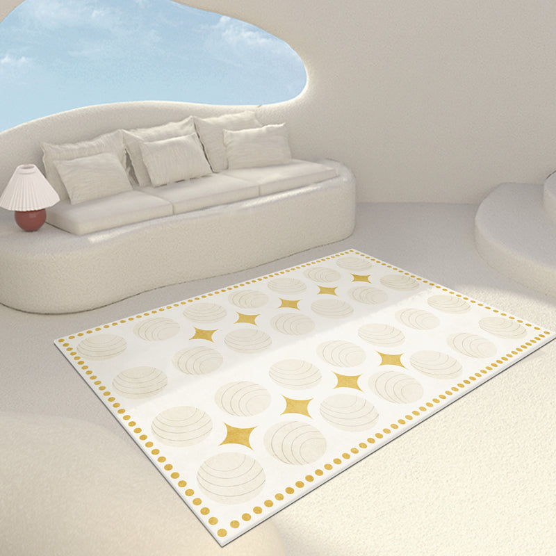Avtoit | Casual Multicolor Relaxing Carpet Synthetic Color Block Carpet Non-Slip Back Washable Carpet for Bedroom