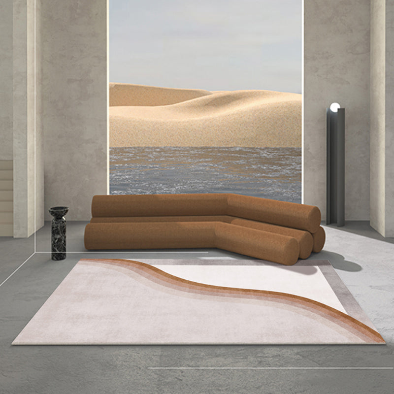 Avtoit | Casual Multicolor Relaxing Carpet Synthetic Color Block Carpet Non-Slip Back Washable Carpet for Bedroom