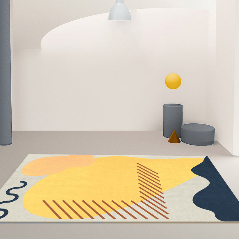 Avtoit | Creative decorative carpet Multicolored abstract print carpet Polypropylene non-slip backing pet-friendly carpet