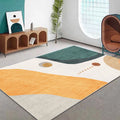 Avtoit | Creative decorative carpet Multicolored abstract print carpet Polypropylene non-slip backing pet-friendly carpet