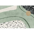 Avtoit | Western Home Rug Multicolored Abstract Pattern Rug Synthetic Non-Slip Washable Rug