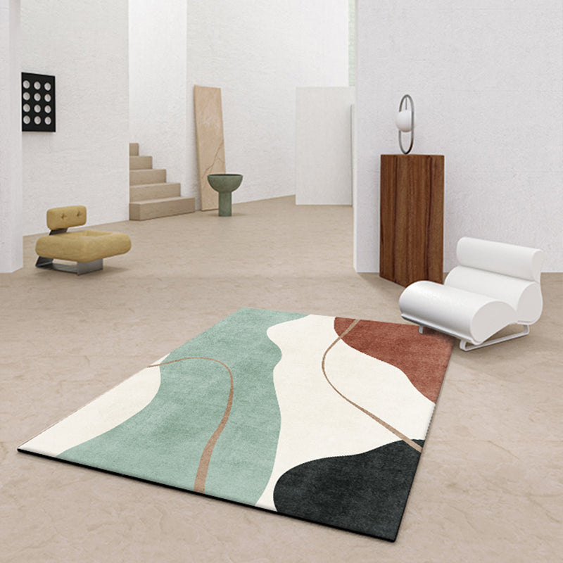Avtoit | Western Home Rug Multicolored Abstract Pattern Rug Synthetic Non-Slip Washable Rug
