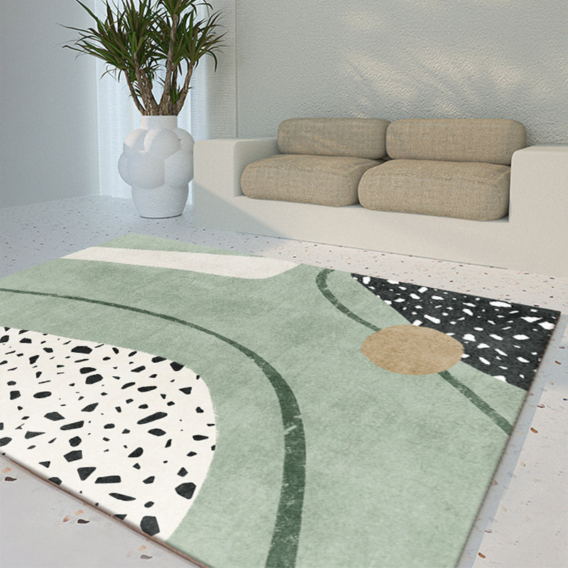 Avtoit | Western Home Rug Multicolored Abstract Pattern Rug Synthetic Non-Slip Washable Rug