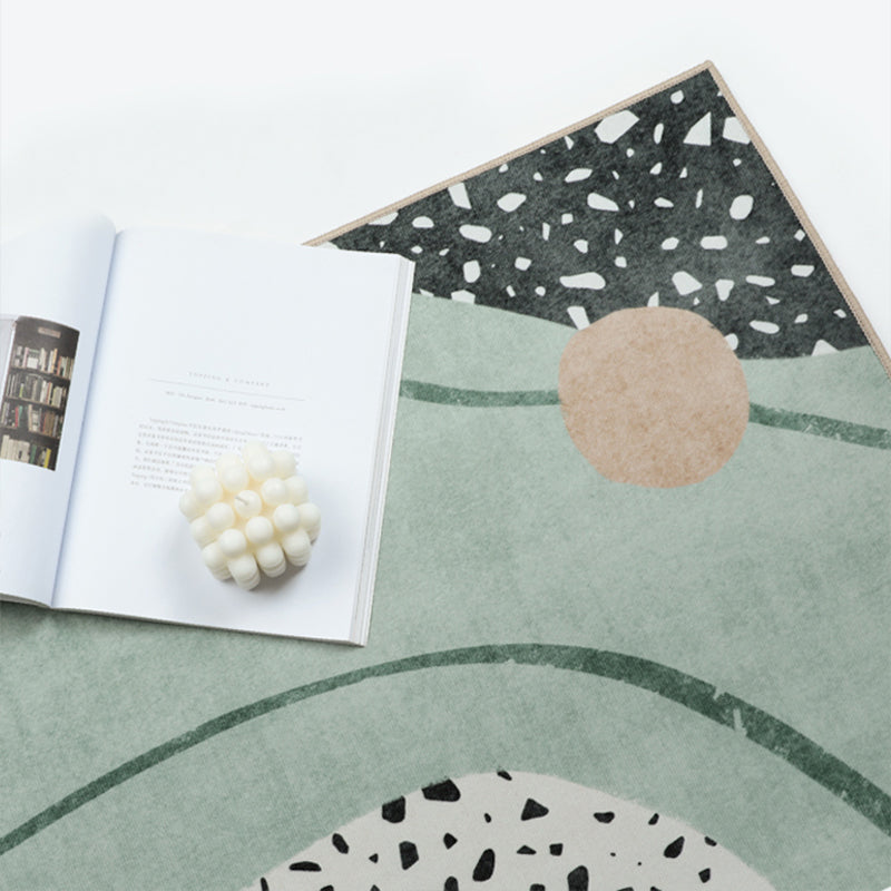 Avtoit | Western Home Rug Multicolored Abstract Pattern Rug Synthetic Non-Slip Washable Rug