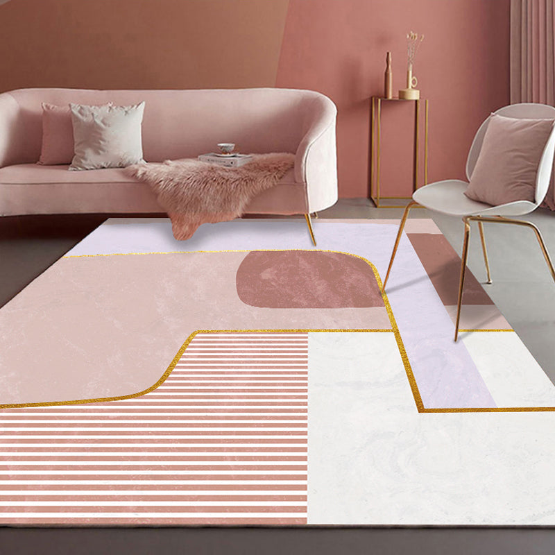 Avtoit | Morandi color new carpet polyester geometric pattern indoor carpet non-slip pet-friendly washable rug for the living room