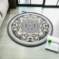 Avtoit | Western Living Room Carpet Multicolor Floral Pattern Area Rug Polyester Non-Slip Back Washable Rug