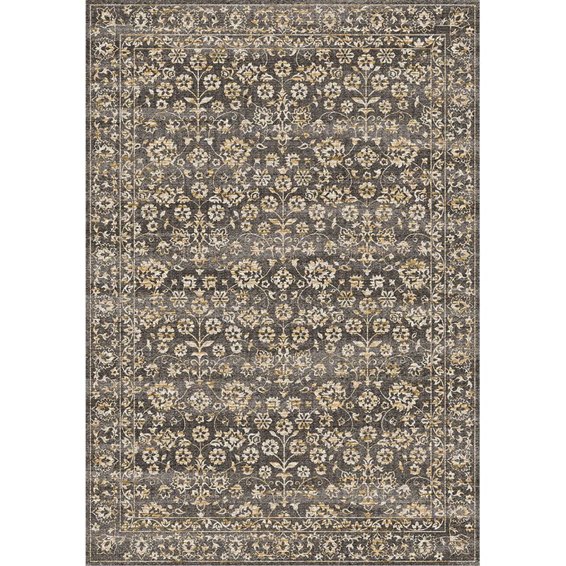 Avtoit | Country Living Room Rug Multicolored Geometric Rug Polypropylene Non-Slip Back Machine Washable Rug