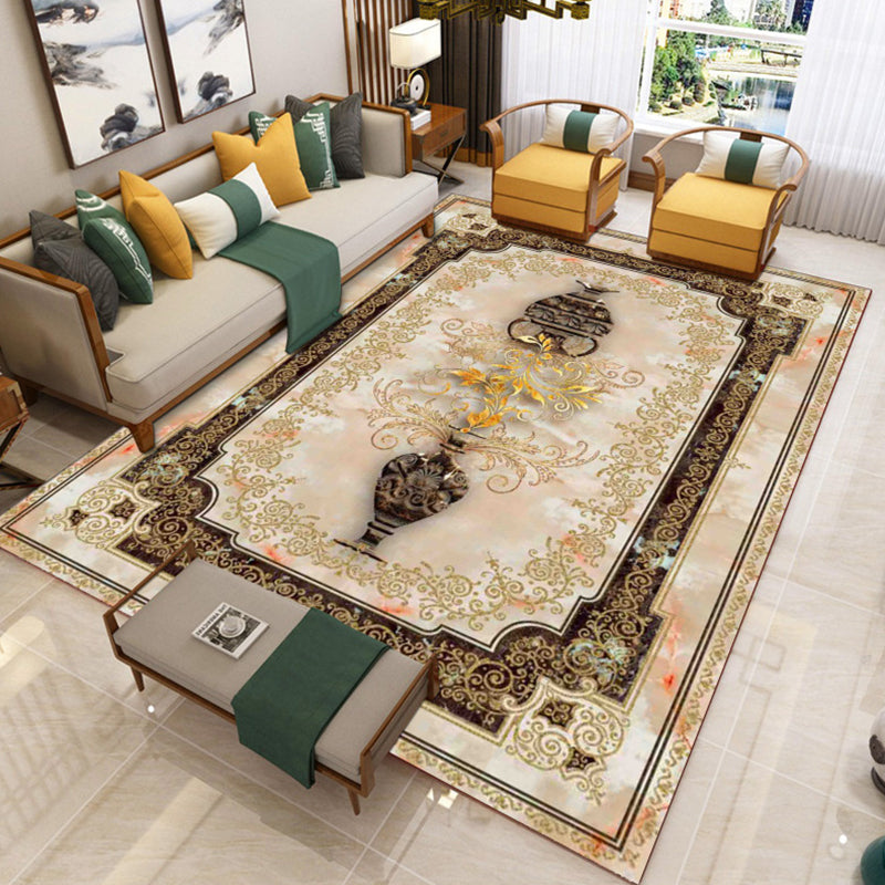 Avtoit | Luxury Southwest Rug Multicolored Floral Print Rug Pet-Friendly Easy to Care Washable Rug for the Living Room