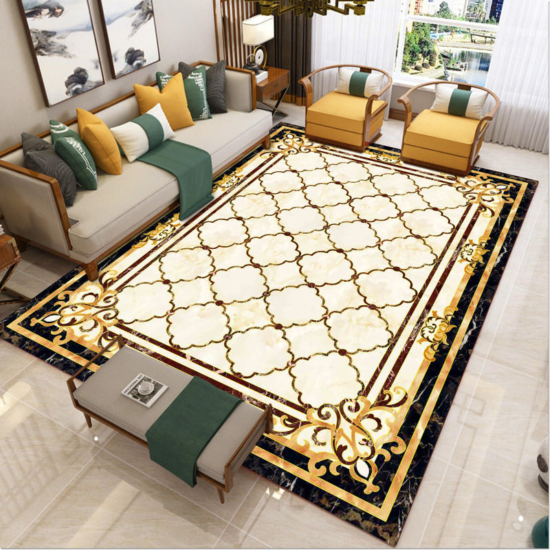 Avtoit | Luxury Southwest Rug Multicolored Floral Print Rug Pet-Friendly Easy to Care Washable Rug for the Living Room